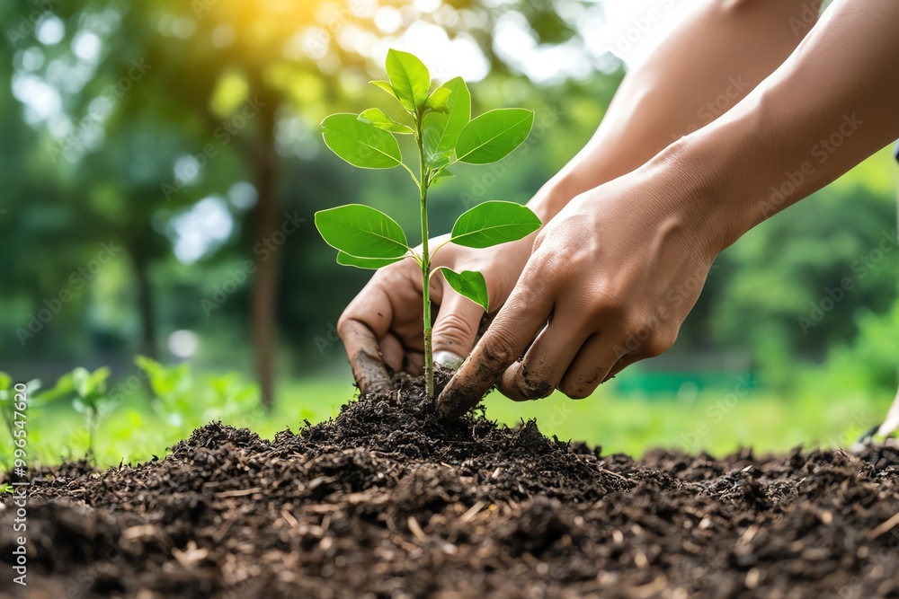 Planting a New Future at Seeds - Reforestation Australia 8 digital marketing Seeds with marketing strategies for local businesses in the Gold Coast Australia A person planting trees as part of a carbon offset initiative, contributing to decarbonization through reforestation